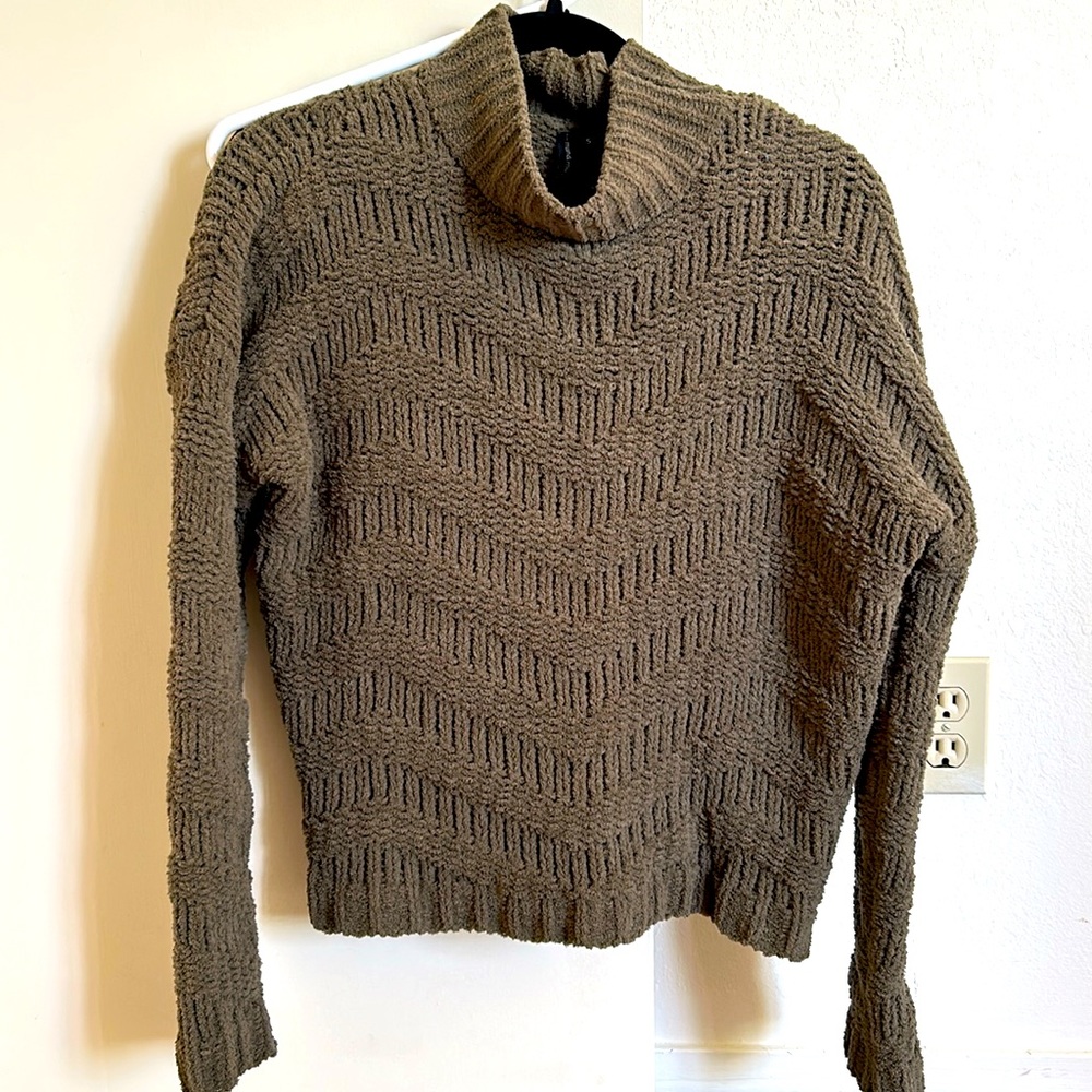 Green Turtleneck Sweater